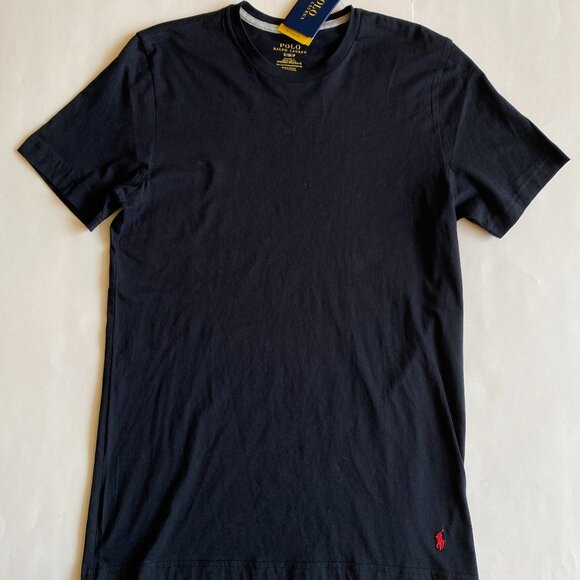 Polo Ralph Lauren Pony Logo Relaxed Fit Short Sleeve Crewneck T-Shirt Black - Picture 1 of 3